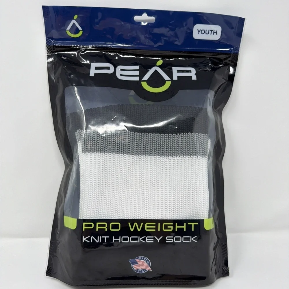 PEAR Youth Hockey Socks Pro Weight Knit Size: 22